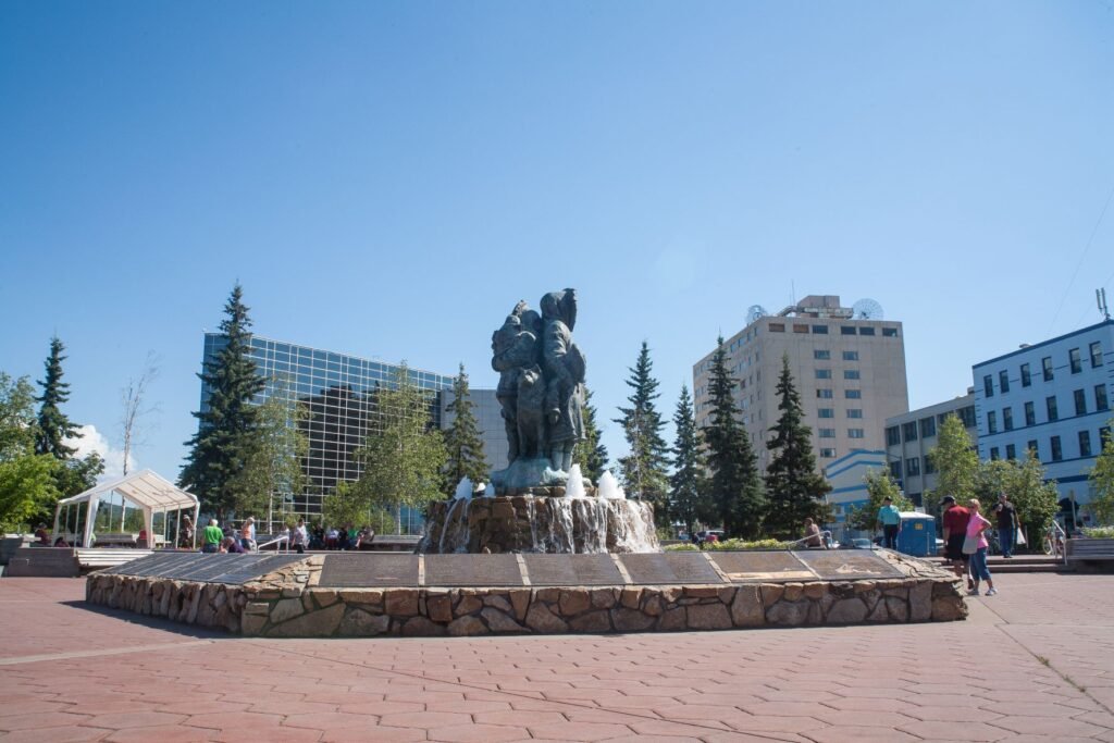 fairbanks alaska golden heart park